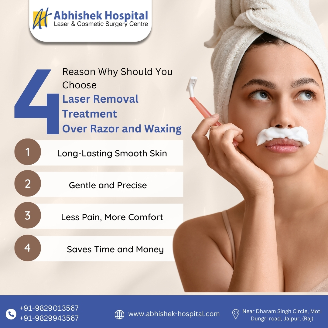 Reasons why should you choose laser removal treatment over razor and waxing