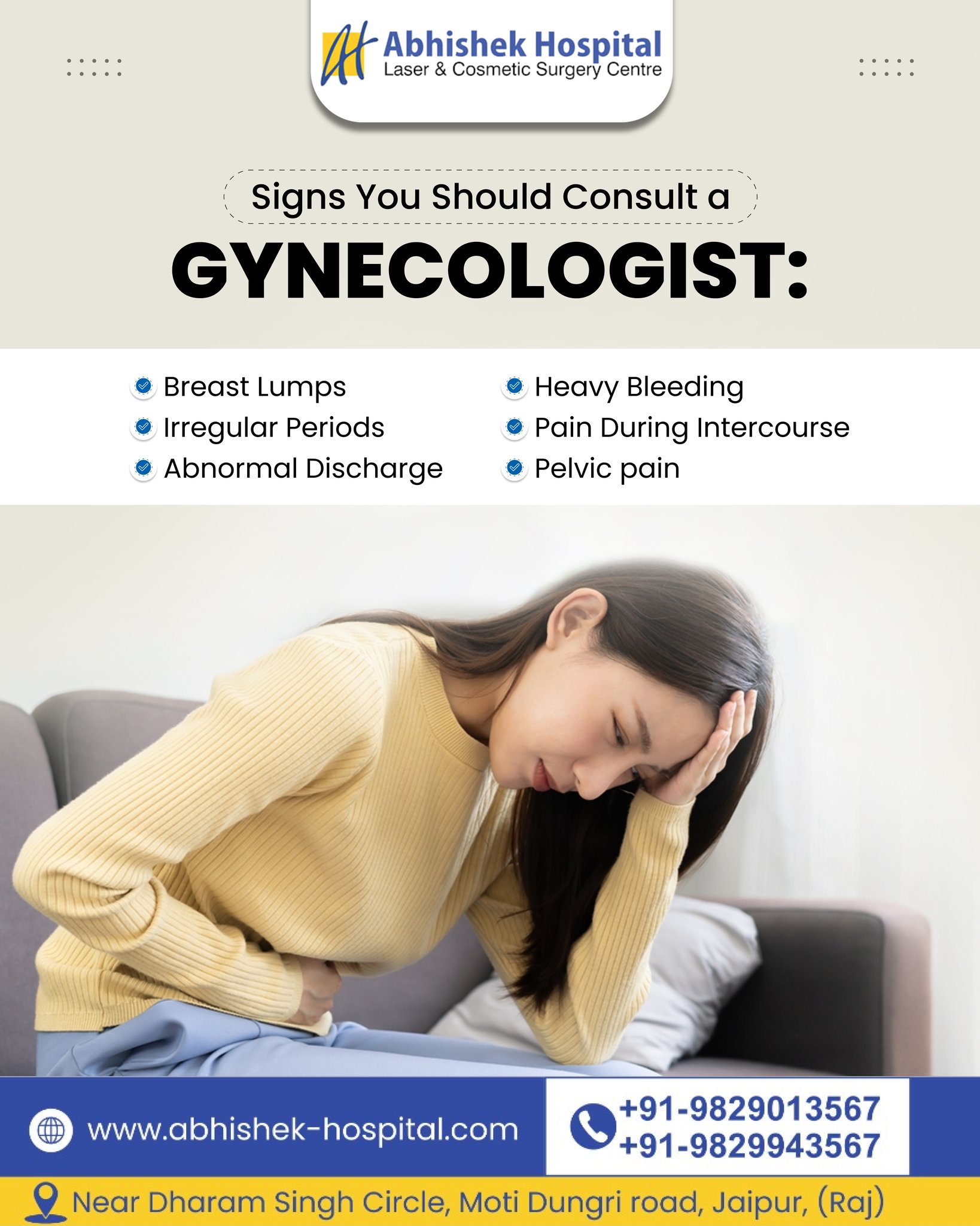 Signs you should consult a gynecologist